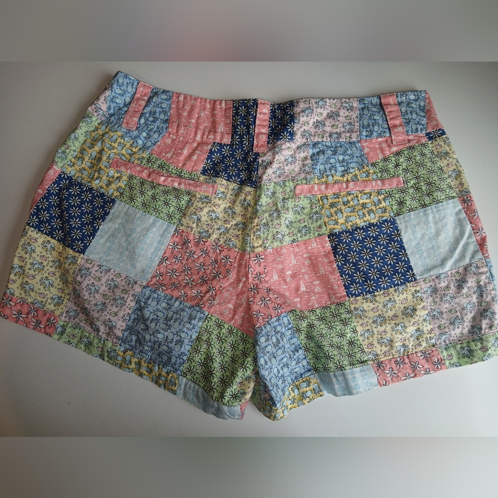 Vineyard Vines Womens Patchwork Quilt Shorts - Size 4 Needs 1 New Clasp - Picture 5 of 6